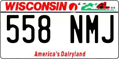 WI license plate 558NMJ