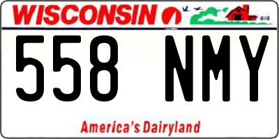 WI license plate 558NMY