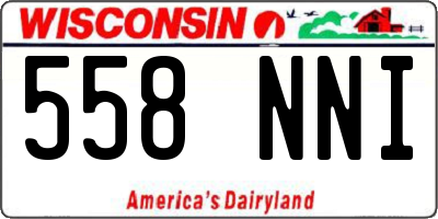WI license plate 558NNI
