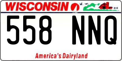 WI license plate 558NNQ