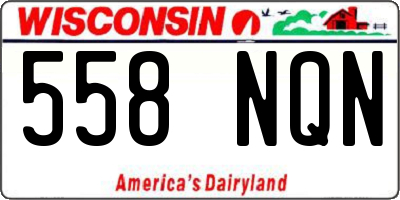 WI license plate 558NQN