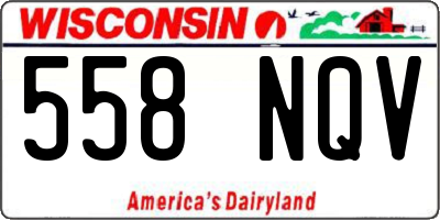 WI license plate 558NQV