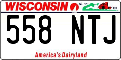 WI license plate 558NTJ