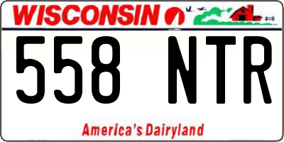 WI license plate 558NTR