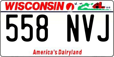 WI license plate 558NVJ
