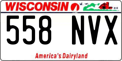 WI license plate 558NVX