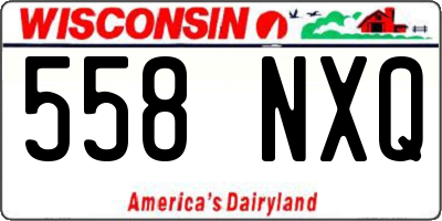 WI license plate 558NXQ