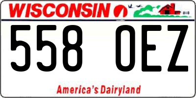 WI license plate 558OEZ