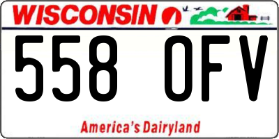 WI license plate 558OFV