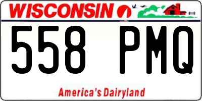 WI license plate 558PMQ
