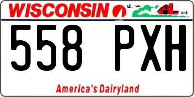 WI license plate 558PXH