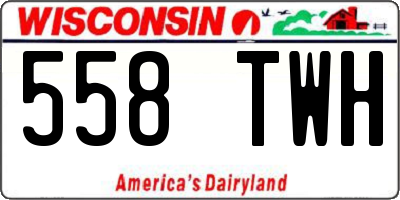 WI license plate 558TWH