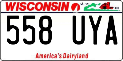 WI license plate 558UYA