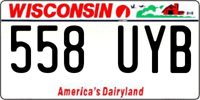 WI license plate 558UYB