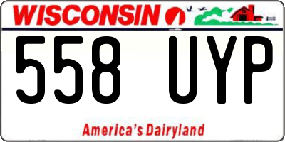 WI license plate 558UYP