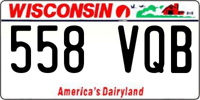 WI license plate 558VQB