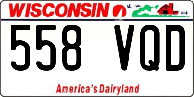 WI license plate 558VQD