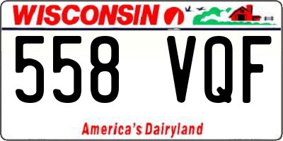 WI license plate 558VQF