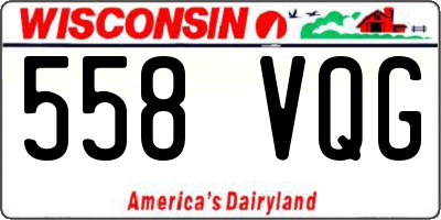 WI license plate 558VQG