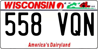 WI license plate 558VQN
