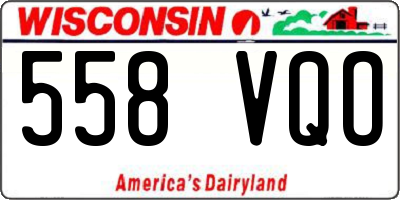 WI license plate 558VQO