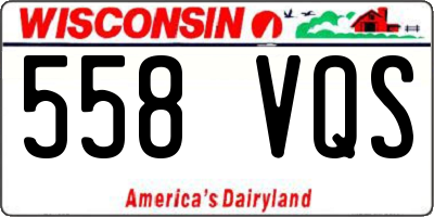 WI license plate 558VQS