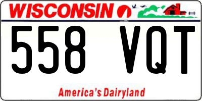 WI license plate 558VQT