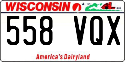 WI license plate 558VQX