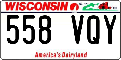 WI license plate 558VQY