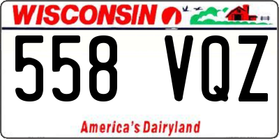 WI license plate 558VQZ