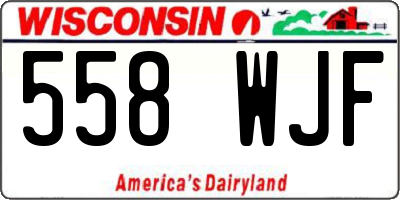 WI license plate 558WJF