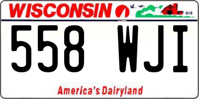 WI license plate 558WJI