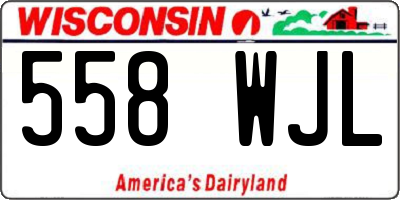 WI license plate 558WJL
