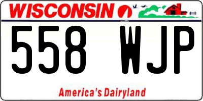WI license plate 558WJP