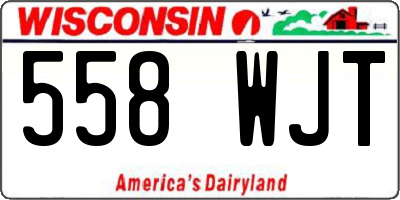 WI license plate 558WJT