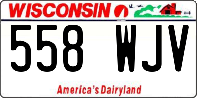 WI license plate 558WJV