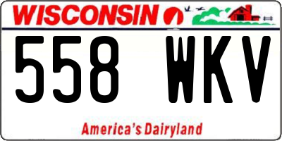 WI license plate 558WKV