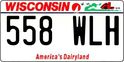 WI license plate 558WLH