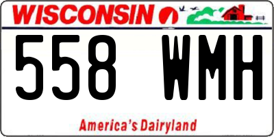 WI license plate 558WMH