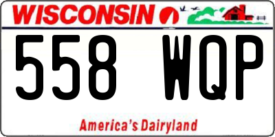 WI license plate 558WQP
