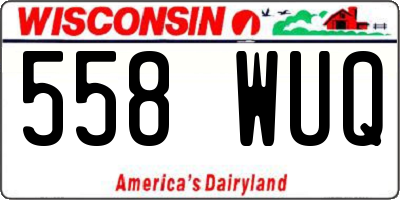 WI license plate 558WUQ