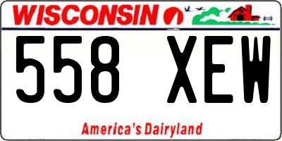 WI license plate 558XEW