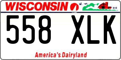 WI license plate 558XLK