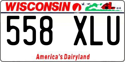 WI license plate 558XLU