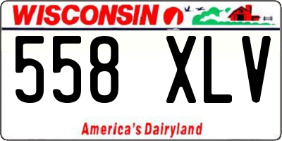 WI license plate 558XLV