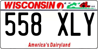 WI license plate 558XLY