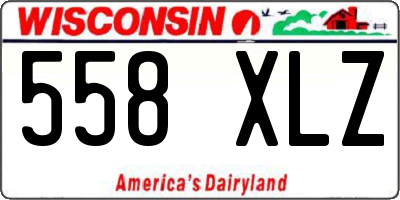 WI license plate 558XLZ