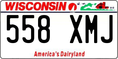 WI license plate 558XMJ