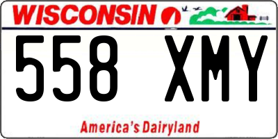 WI license plate 558XMY