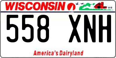 WI license plate 558XNH